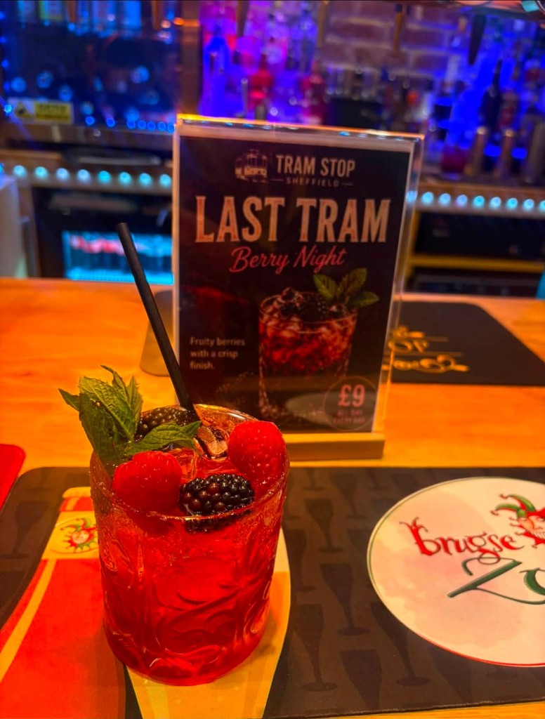 Last Tram Berry Night cocktail